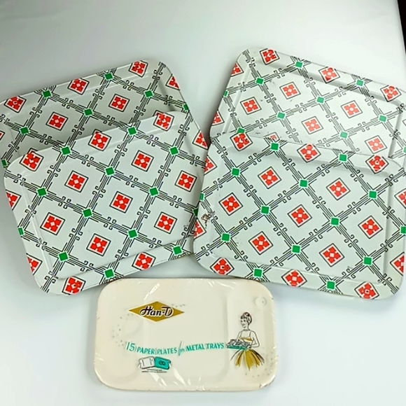 Vintage Quaker "Lavada" All Purpose Lap Tray Tables Set of 4 - Picture 2 of 15